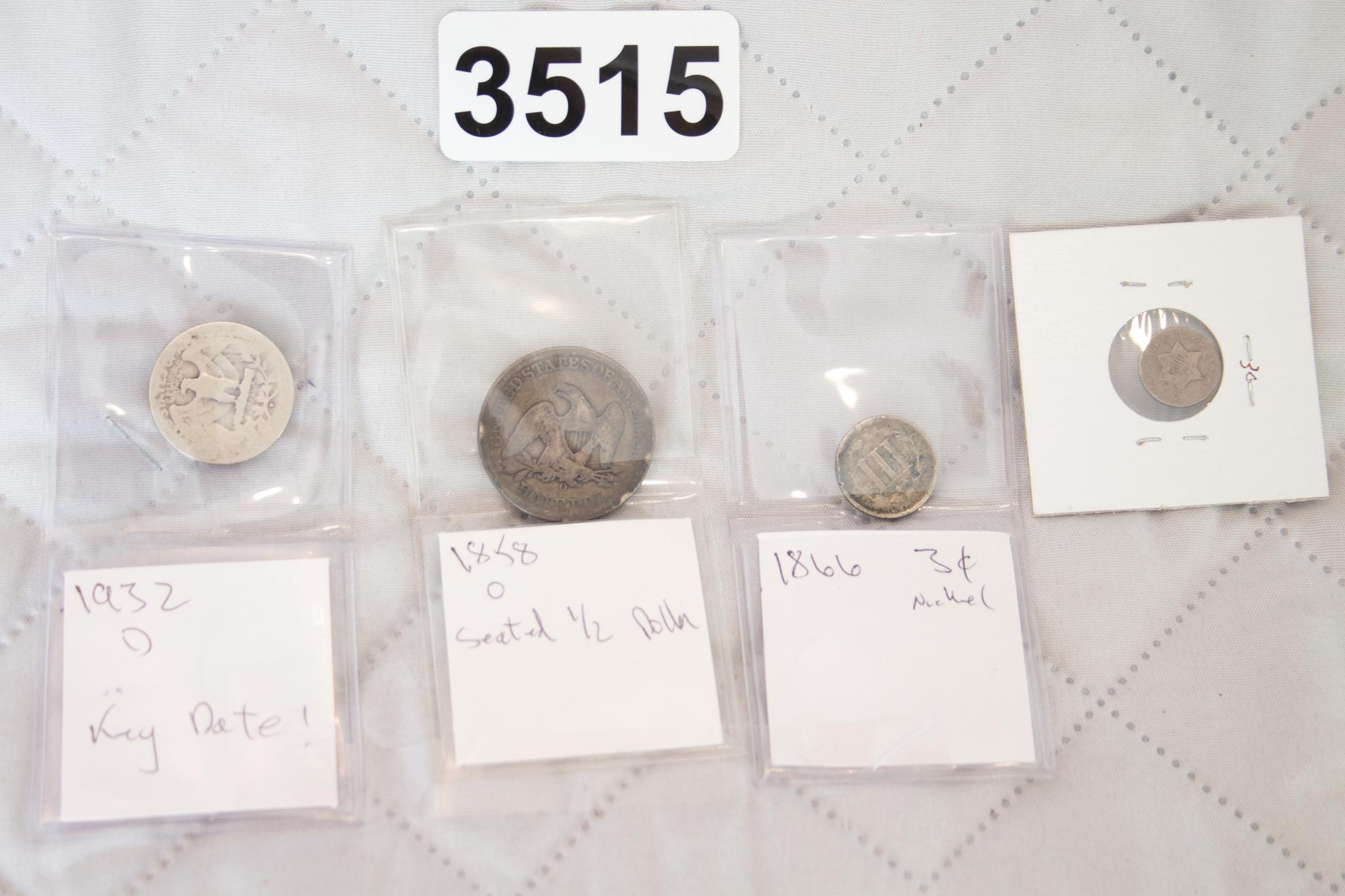 4 Vintage US Coins