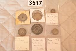 6 Foreign Silver Coins