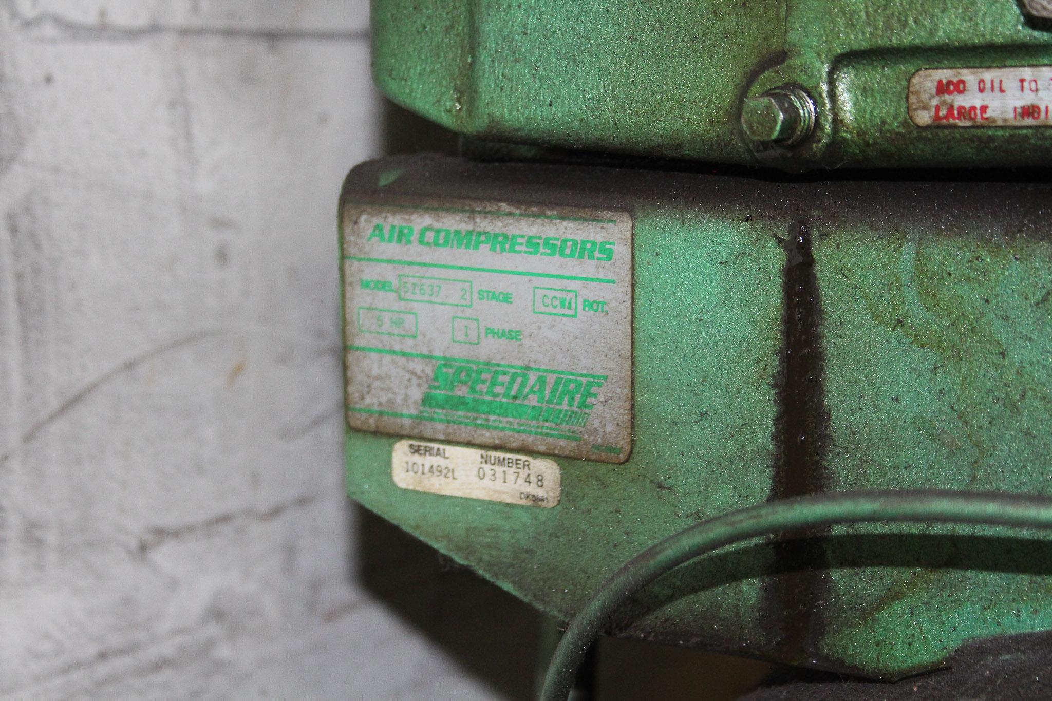 2 Cylinder, 5 hp Speedaire Compressor