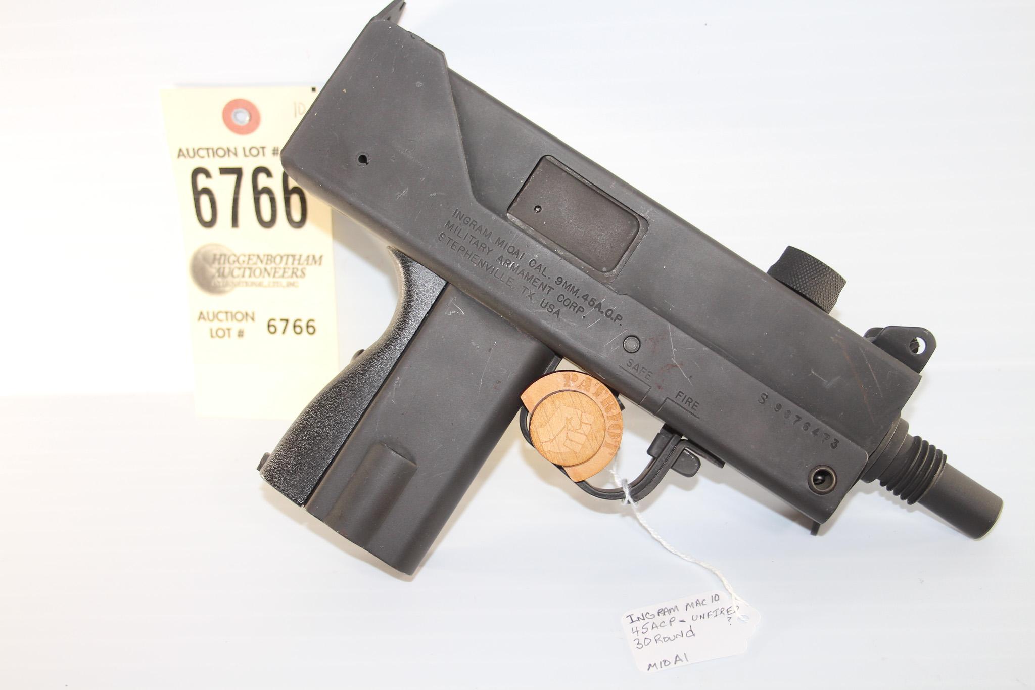 Ingram Mac 10, .9mm pistol