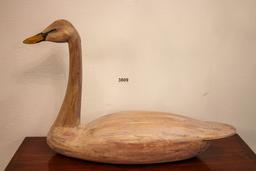 Wooden Swan Carving