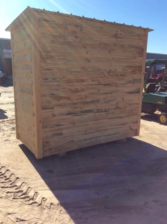 4 X 8 WOOD STORAGE BUILDING