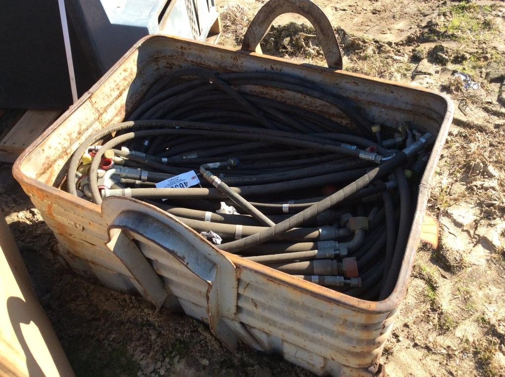 (204)METAL BOX OF ASST. HOSES