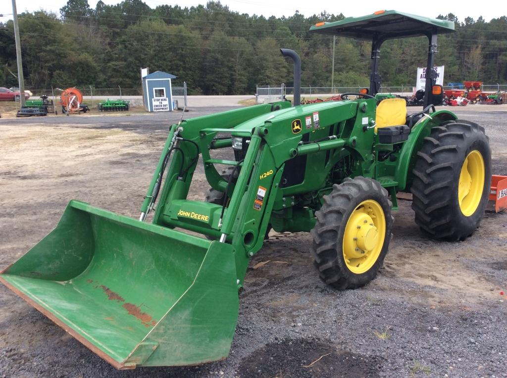 (89)JD 5055E W/ JD H420 LOADER