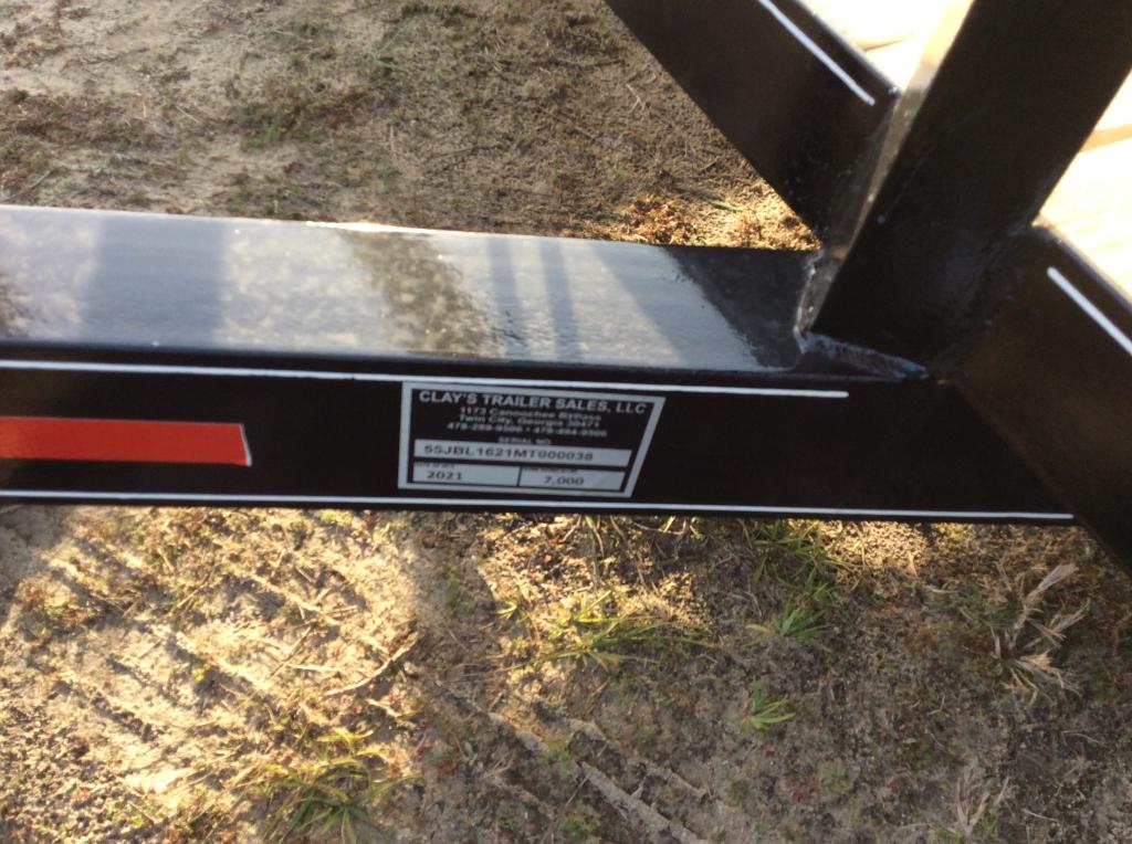 76" X 16' T.A. UTILITY TRAILER