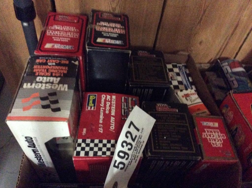 BOX OF RACING COLLECTIBLES