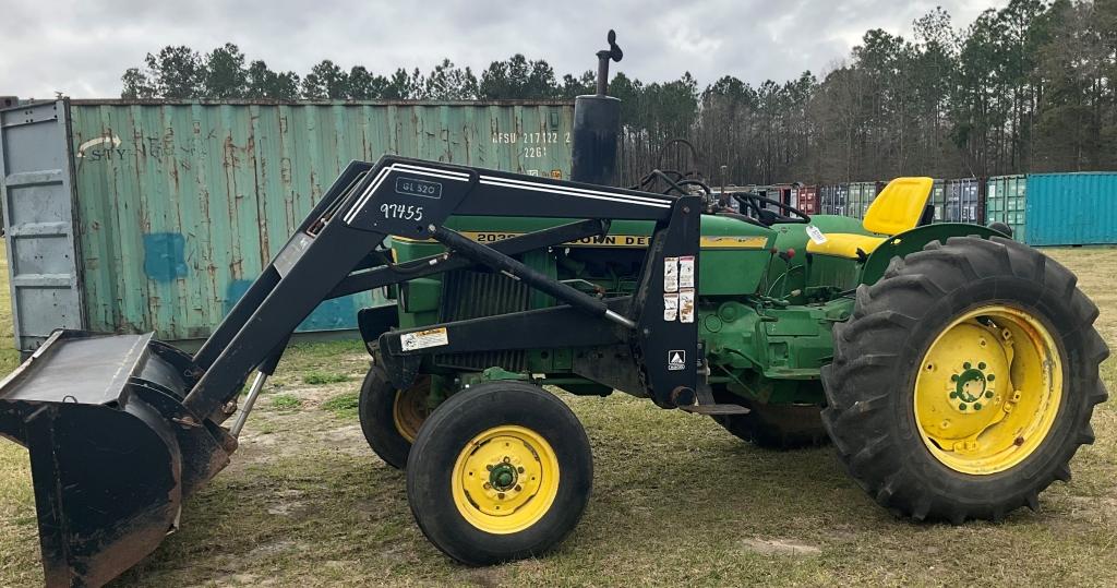 (22)JOHN DEERE 2030 W/ AGCO GL520 LOADER