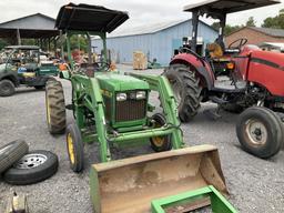 (24)JOHN DEERE 850 W/ JD 75 LOADER