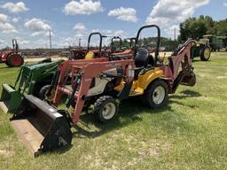 (15)CUB CADET 7264 W/ BUSHHOG LOADER & BACKHOE