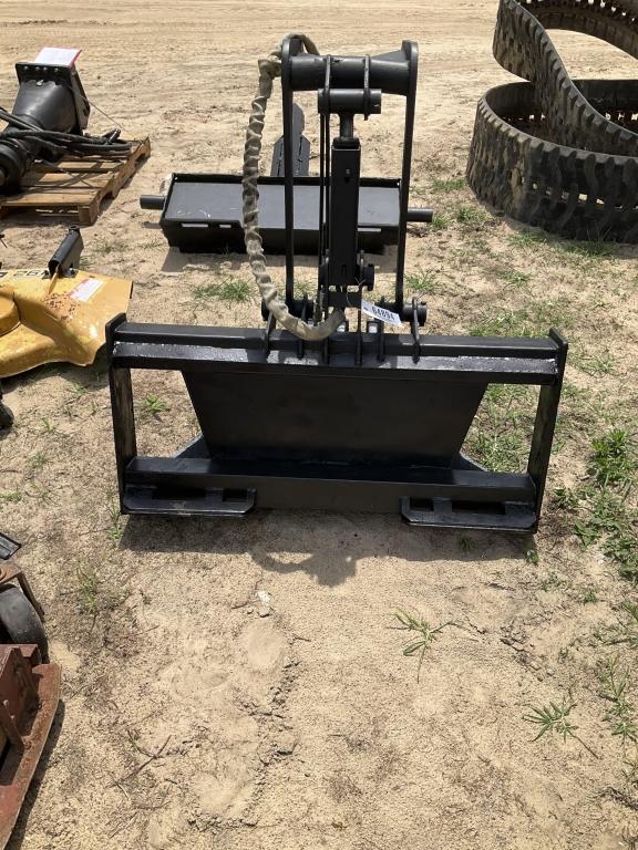 (46)SKID STEER Q.A. HYDRAULIC STUMP BUCKET