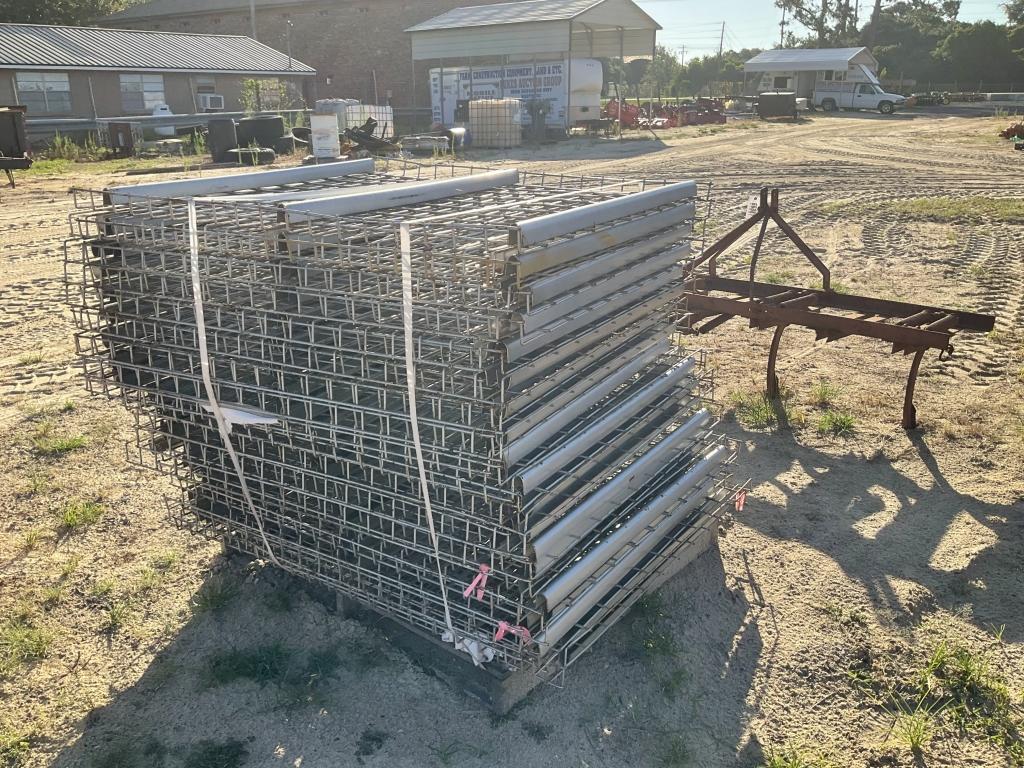 (12)44" X 46" METAL PALLET RACKS