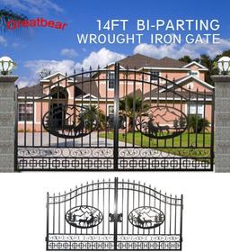 (139)14' WROUGHT IRON ENTRY GATE