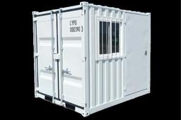 (147)9' CONTAINER W/ 1 DOOR & WINDOW