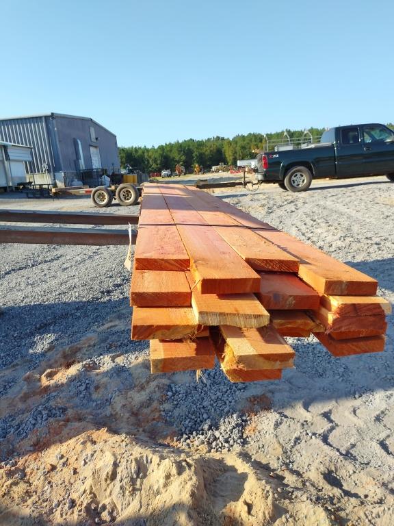 (51)20PCS. - 1 X 4 CEDAR - 8FT. - 53BF