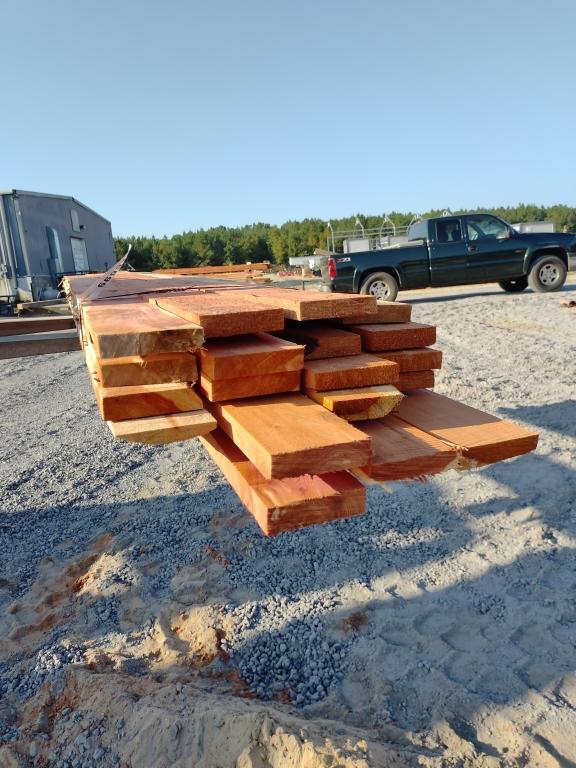 (57)20PCS. - 1 X 4 CEDAR - 8FT. - 53BF