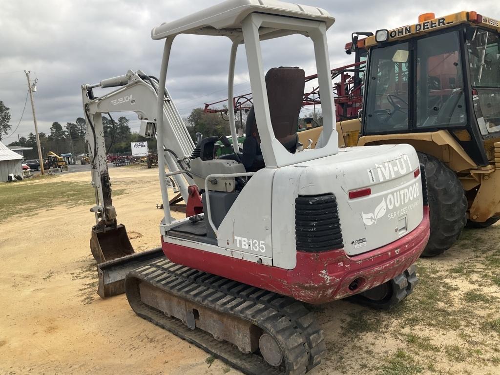 (100)2006 TAKEUCHI TB135 MINI EXCAVATOR