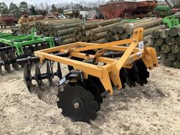 (351)INDUSTRIAS AMERICA 6' 3PT FINISH DISC HARROW