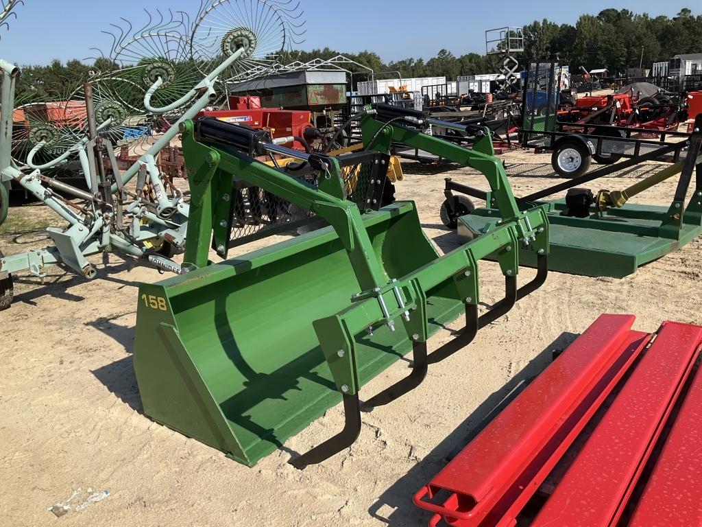 (242)IND. AMERICA 80" JD BUCKET GRAPPLE - 158