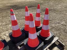 (156)UNUSED 25 - 30" TRAFFIC CONES