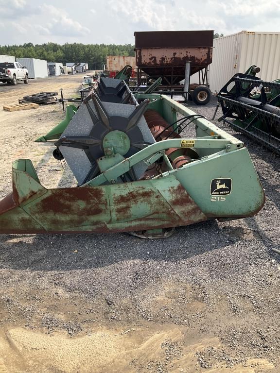 (596)JOHN DEERE 215 BEAN HEAD