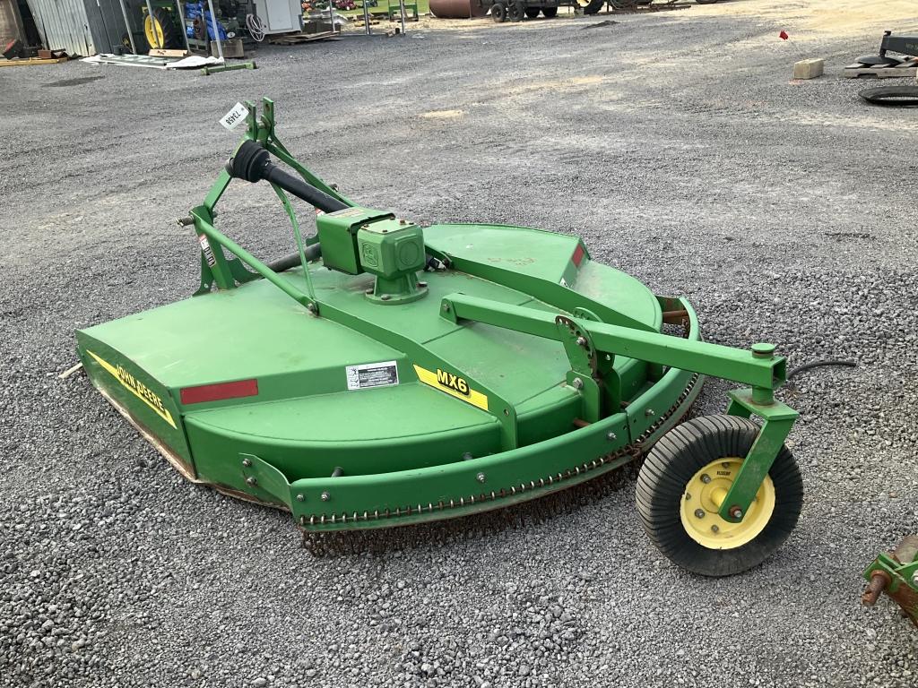 (174)JOHN DEERE MX6 6' ROTARY CUTTER