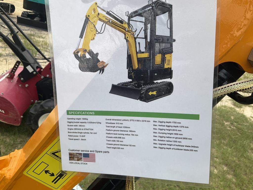 (22)NEW MIVA VA13C MINI EXCAVATOR