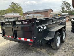 (1027)2024 IND. AMERICA 7X14 DUMP TRAILER