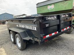 (1027)2024 IND. AMERICA 7X14 DUMP TRAILER