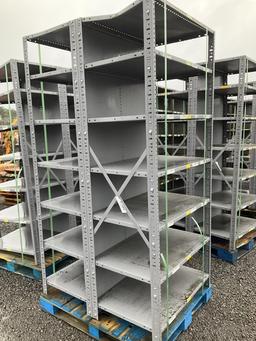 (378) - (2)METAL SHELVING