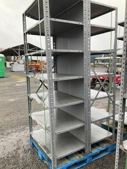 (378) - (2)METAL SHELVING