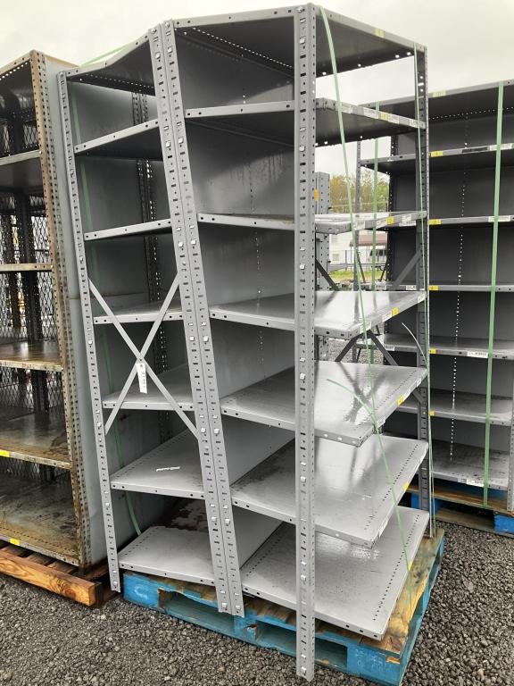 (383) - (2)METAL SHELVING