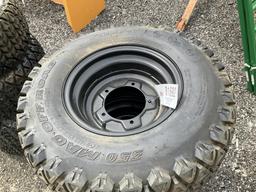 (836) - (4)25X10.00-12NHS ATV TIRES/RIMS