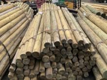 BUNDLE OF 100 - 3" X 7' WOOD POST