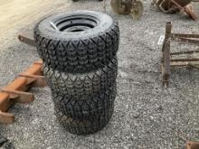 (4)25X10.00-12NHS ATV TIRES/RIMS