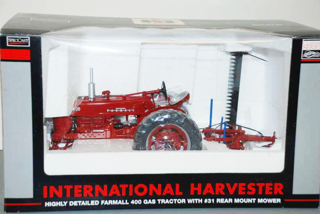 IH Farmall 400 WF Gas Tractor w/#31 Rear-Mount Mower - SpecCast - Classic Series