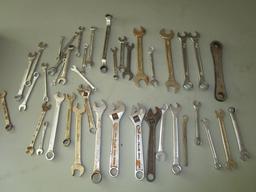 Large Lot of Misc. Wrenches and Adjustable Wrenches
