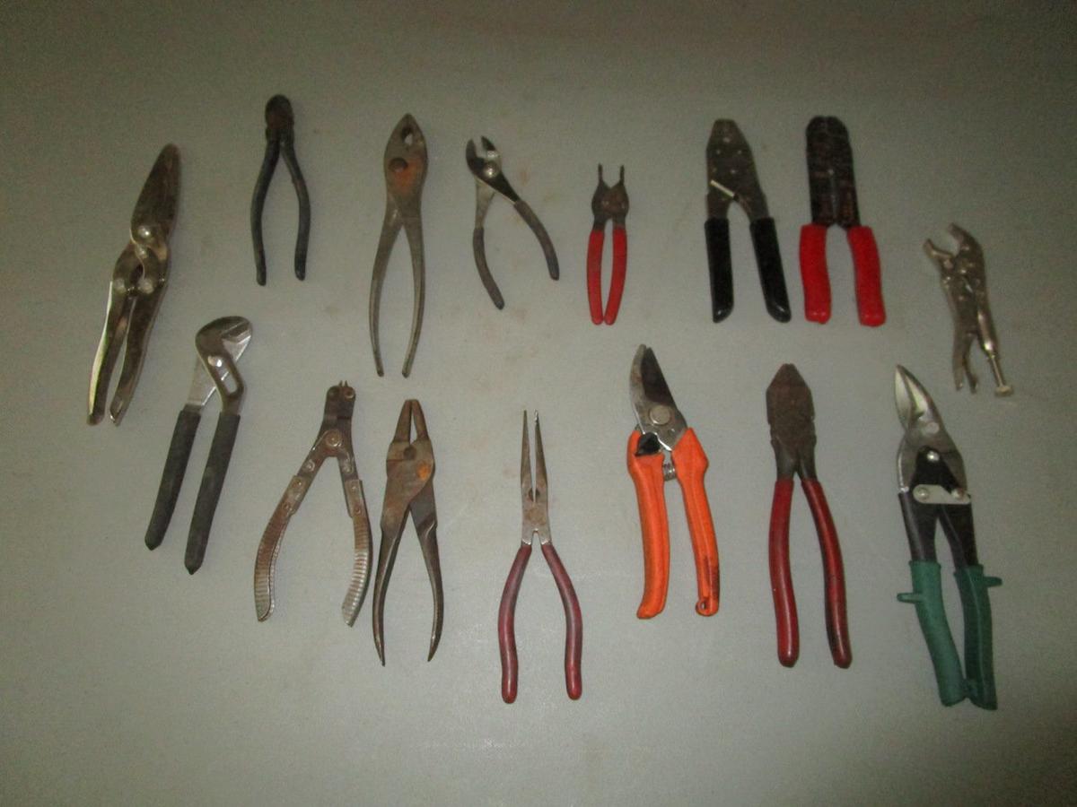 Large Lot of Pliers, Cutters, Misc.