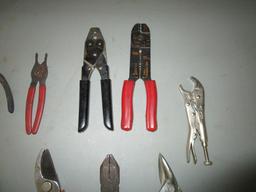 Large Lot of Pliers, Cutters, Misc.