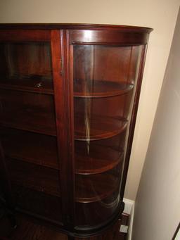Antique Bowfront China Cabinet