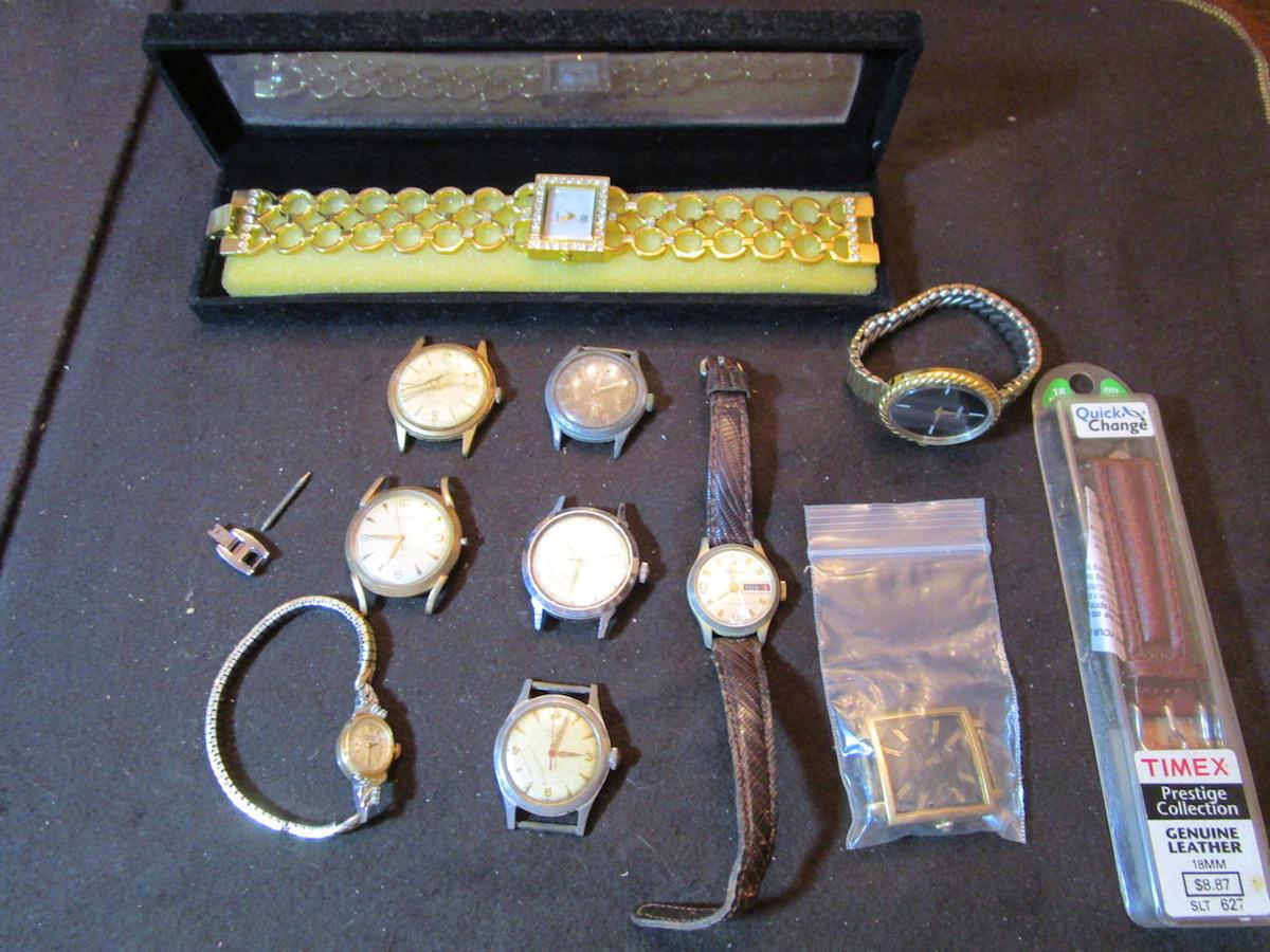 Lot of Misc. Watch Pieces and Watches