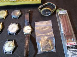 Lot of Misc. Watch Pieces and Watches