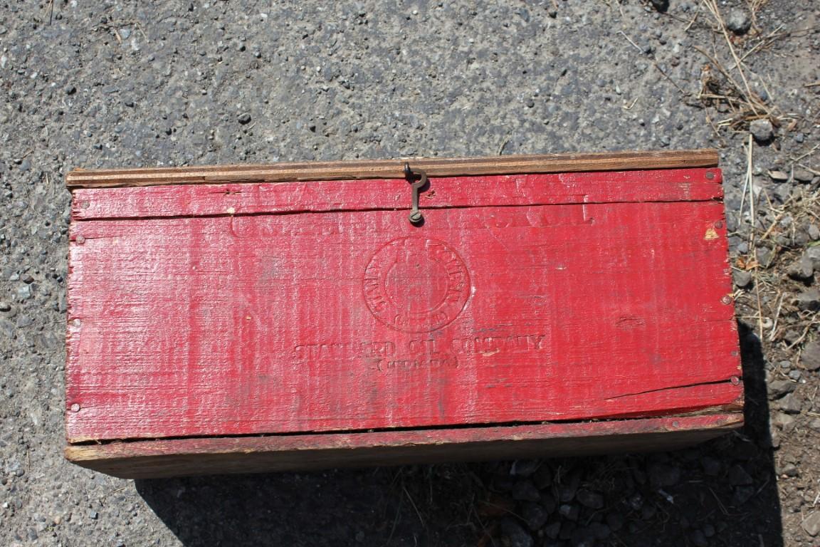 Standard Oil Company Tool Box & Pepsi Crates NO RESERVE