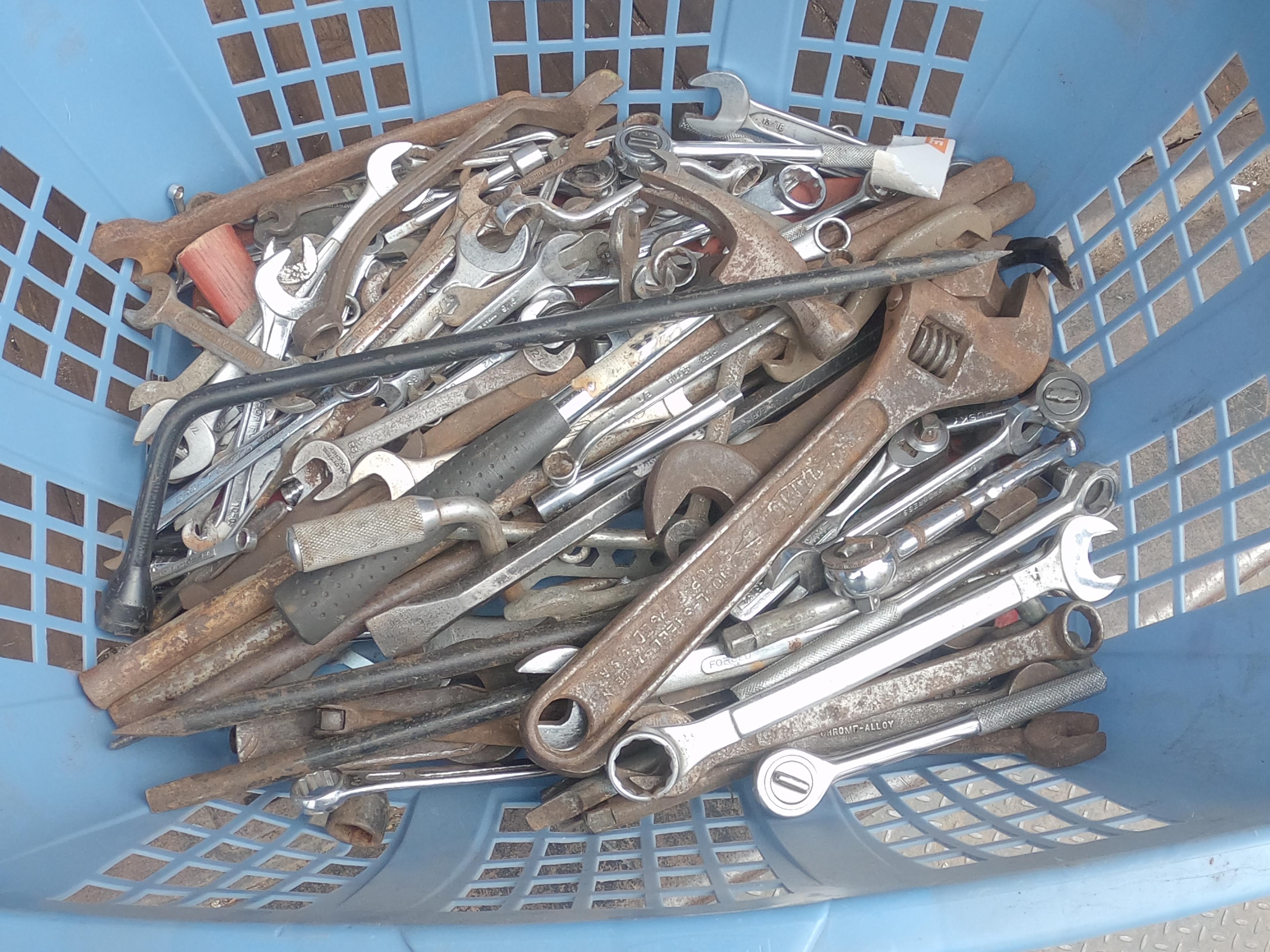 Lot 268- Basket of misc. mechanical hand tools NO RESERVE