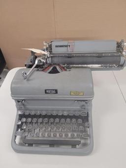 Typewriter and Clock NO RESERVE
