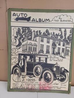 Black and White Car Drawings and Description Pictures NO RESERVE