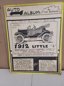 Black and White Car Drawings and Description Pictures NO RESERVE