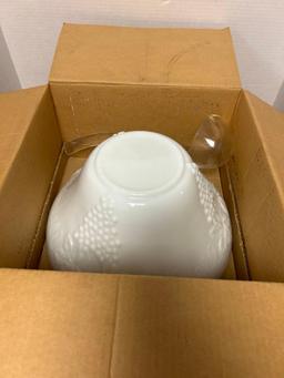 Electric Putting Cup, Glass Milk White Punch Set