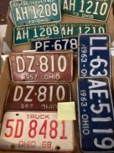vintage license plates 1950s to 1970s