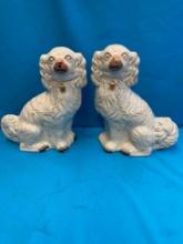 Pair of Staffordshire dogs from England