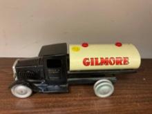Gilmore toy tanker truck heavy steel construction 11 1/2 inches long